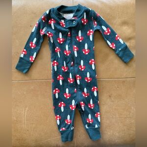 Hanna Andersson Organic Cotton Mushroom Coverall 3-6M